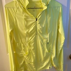 Tangerine Neon running Hooded Pullover with Front Pocket